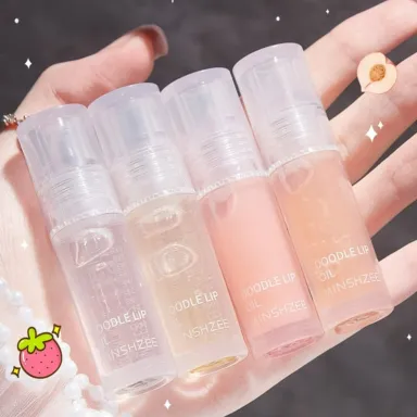 Glossy Transparent Doodle Lip Oil 